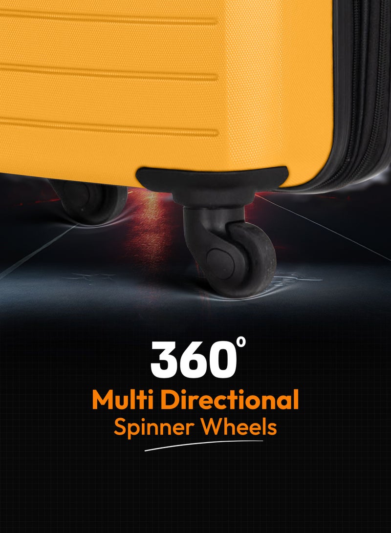 ستارجولد مجموعة حقائب سفر مكونة من 3 قطع من حقائب أمتعة السفر ذات الجانب الصلب من مادة ABS - Image 4